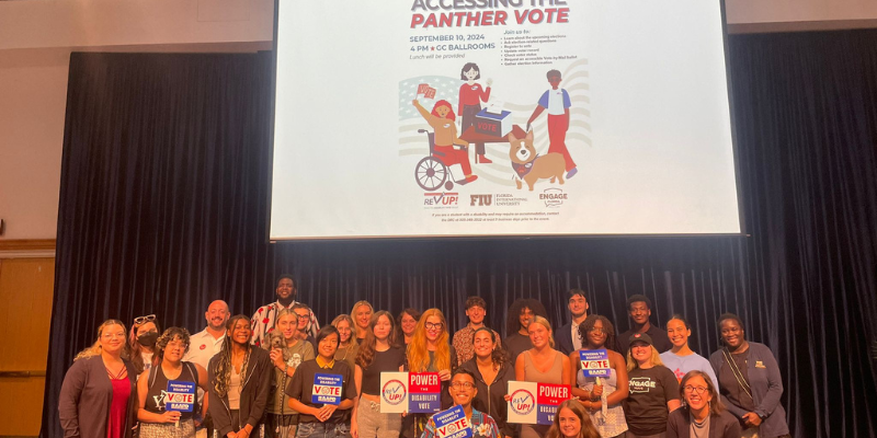 image of the Disabled Student Union group at an event