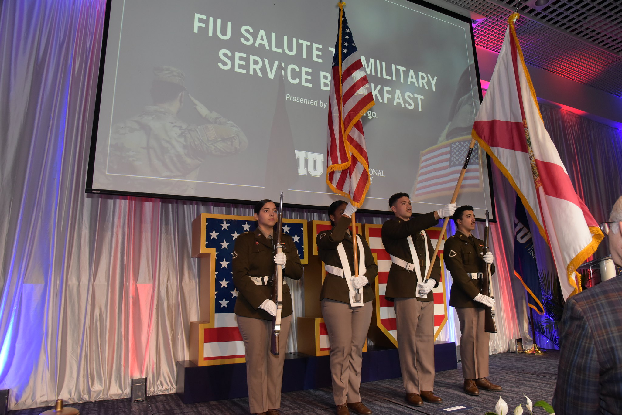 Presentation of the colors at past event