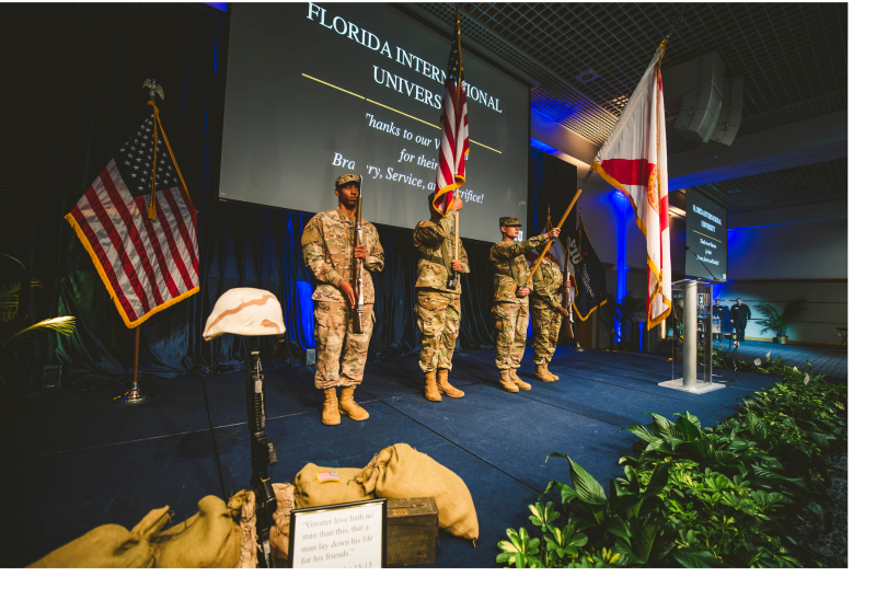 Presentation of the colors at past event