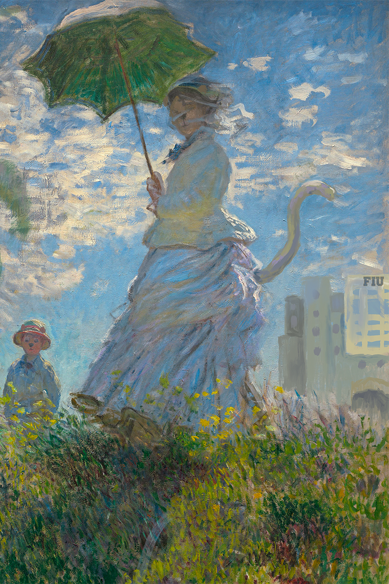 Panther with Parasol