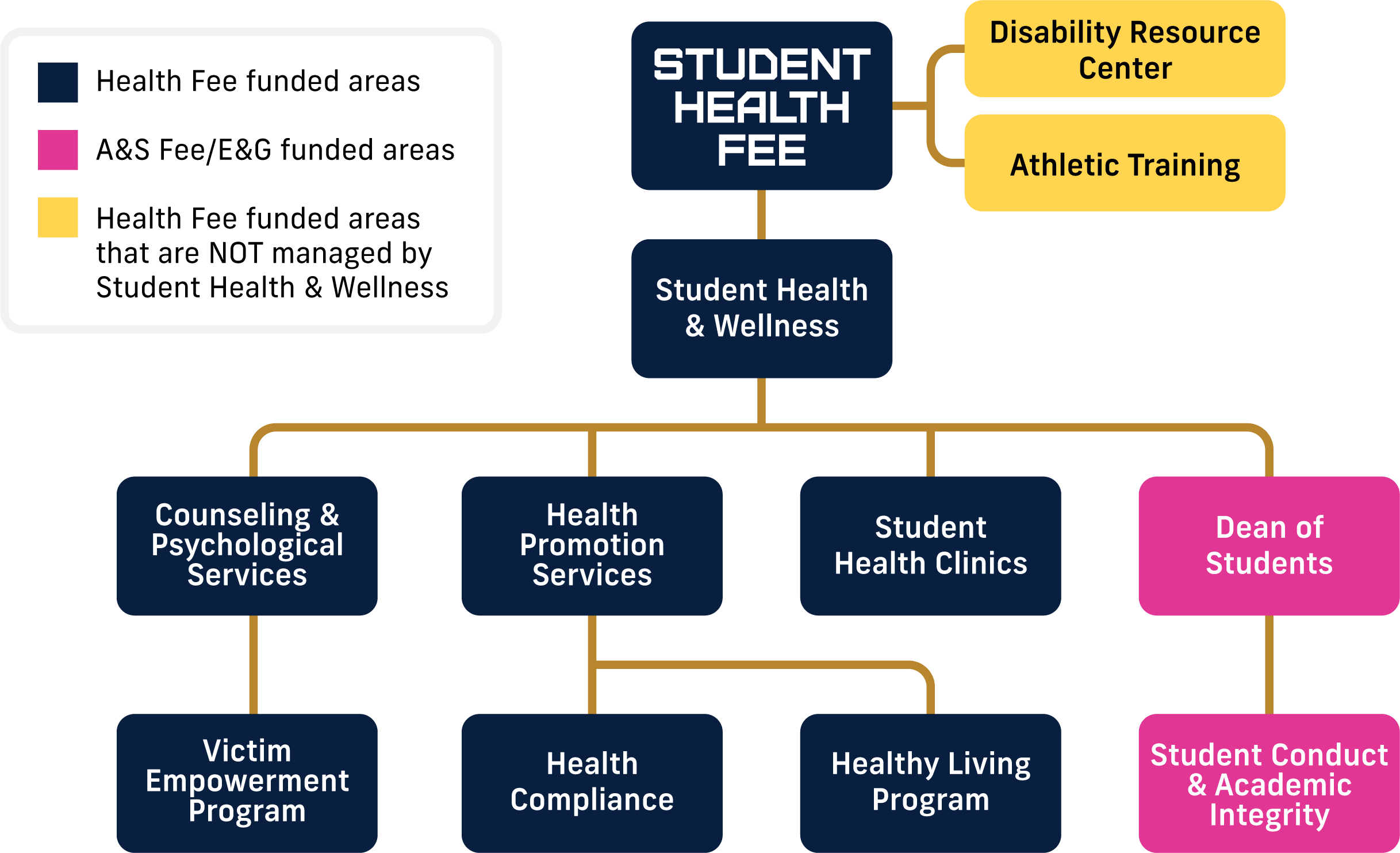 Health Fee Organizational Chart